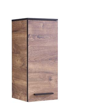 Brązowa wisząca szafka łazienkowa w dekorze dębu 30x72 cm Set 374 – Pelipal