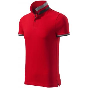 Męska koszulka polo z kołnierzem do góry, formula red, XL