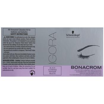 Schwarzkopf Professional Igora Bonacrom farba do brwi i rzęs z aktywatorem do profesjonalnego użytku Black 10 ml