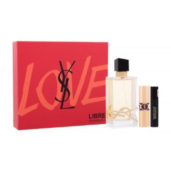 Yves Saint Laurent Libre zestaw EDP 90 ml + pomadka 3,2 g + tusz do rzęs 2 ml dla kobiet Uszkodzone pudełko