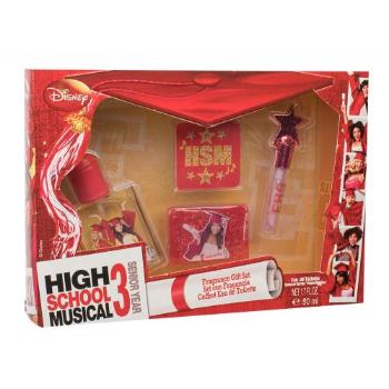 Disney High School Musical 3 zestaw Edt 50 ml + Cień do powiek 3 g + Błyszczyk do ust 1,5 g + Tatuaż dla dzieci