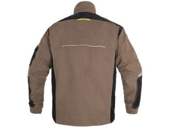 Bluzka CXS STRETCH, męska, beżowo-czarna, rozmiar 54