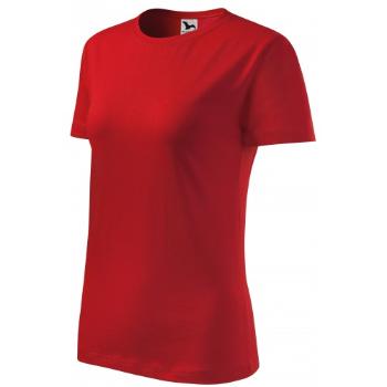 Klasyczna koszulka damska, czerwony, XS