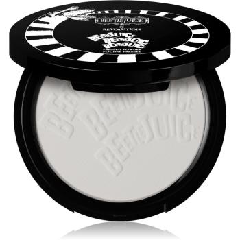 Makeup Revolution X Beetlejuice Never Trust the Living transparentny puder w kompakcie 7,5 g