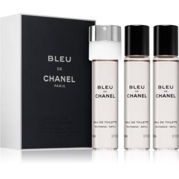 Chanel Bleu de Chanel woda toaletowa uzupełnienie dla mężczyzn 3 x 20 ml