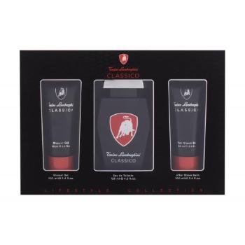 Lamborghini Classico zestaw Edt 125 ml + Żel pod prysznic 100 ml + Balsam po goleniu 100 ml dla mężczyzn