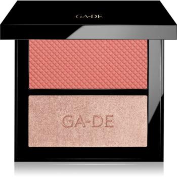 GA-DE Velveteen Blush and Shimmer Duet paleta do twarzy odcień 50 Rose And Glow 7,4 g