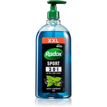 Radox Men Sport żel pod prysznic dla mężczyzn do twarzy, ciała i włosów 750 ml