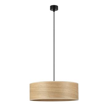 Lampa wisząca z kloszem z drewna dębowego Sotto Luce TSURI XL