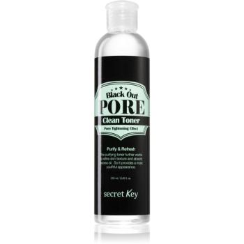 Secret Key Black Out Pore oczyszczający tonik do regulacji sebum i minimalizujący pory 250 ml