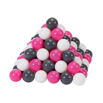 knorr® toys zestaw piłeczek Ø 6 cm - 100 piłek kremowe, szare, różowe
