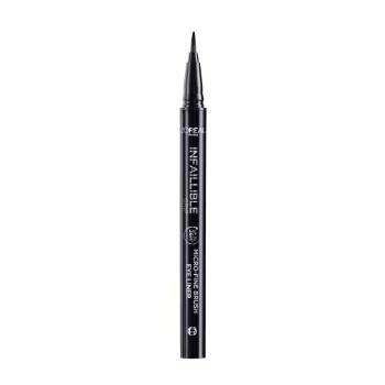 L'Oréal Paris Infaillible Grip 36H Micro-Fine Brush Eye Liner 0,4 g eyeliner dla kobiet 01 Obsidian Black