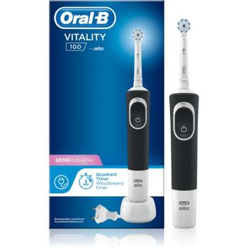 Oral B Vitality 100 Sensi UltraThin D100.413.1 Black elektryczna szczoteczka do zębów D100.413.1 Black