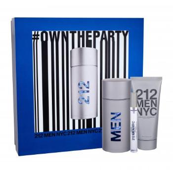 Carolina Herrera 212 NYC Men zestaw Edt 100ml + 100ml Żel pod prysznic + 10ml Edt dla mężczyzn