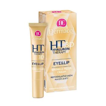 Dermacol 3D Hyaluron Therapy Eye&Lip Wrinkle Filler Cream 15 ml krem pod oczy dla kobiet Uszkodzone pudełko