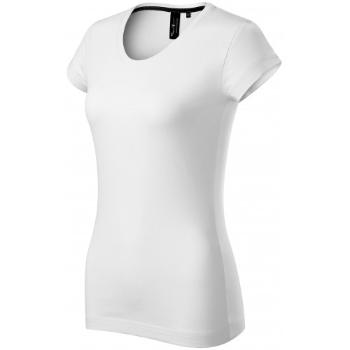 Ekskluzywna koszulka damska, biały, XS