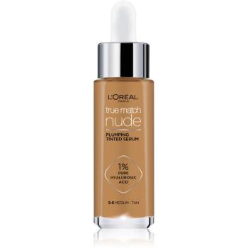 L’Oréal Paris True Match Nude Plumping Tinted Serum serum do ujednolicenia kolorytu skóry odcień 5-6 Medium Tan 30 ml