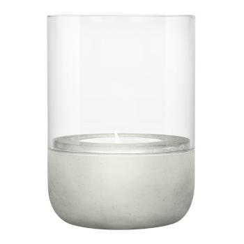 Zestaw 2 szklanych świeczników z betonową konstrukcją Blomus Calma