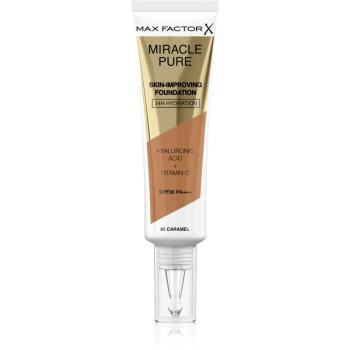 Max Factor Miracle Pure Skin podkład o przedłużonej trwałości SPF 30 odcień 85 Caramel 30 ml
