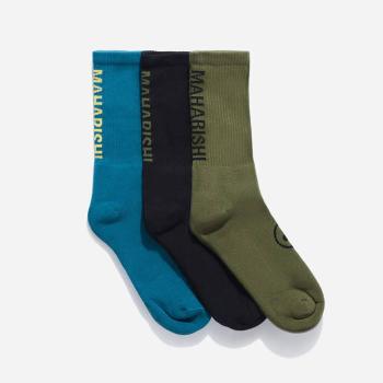 Skarpety Maharishi Miltype Peace Sports Socks 3-pack 9890 TEAL/OLIVE/BLACK