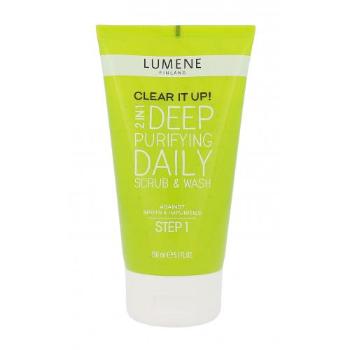 Lumene Clear It Up! Deep Purifying Daily Scrub & Wash 2in1 150 ml żel oczyszczający dla kobiet