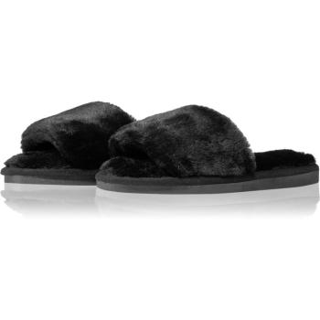 Notino Luxe Collection Fluffy slippers pantofle Black