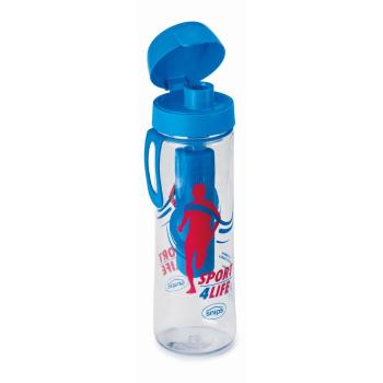 Niebieska butelka na wodę z sitkiem Snips Sport, 750 ml