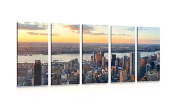 5-częściowy obraz Nowy Jork - 100x50