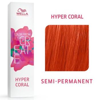 Wella Professionals Color Fresh Create Semi-Permanent Color profesjonalna semi- permanentna farba do włosów Hyper Coral 60 ml