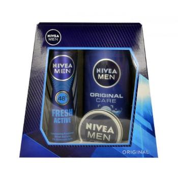 Nivea Men Original zestaw 250ml Men Shower Gel Original + 150ml Men Fresh Active Deodorant + 30ml Men Creme dla mężczyzn