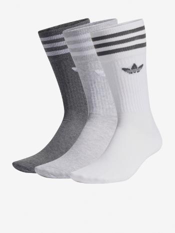 adidas Originals Solid Crew Sock 3-pack Skarpetki Biały