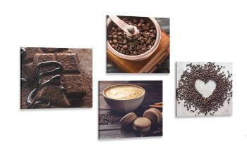 Zestaw obrazów dla miłośników kawy - 4x 60x60