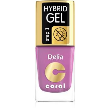 Delia Cosmetics Coral Nail Enamel Hybrid Gel żelowy lakier do paznokci odcień 05 11 ml