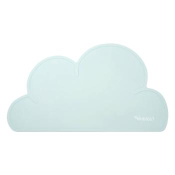 Niebieska silikonowa mata stołowa Kindsgut Cloud, 49x27 cm