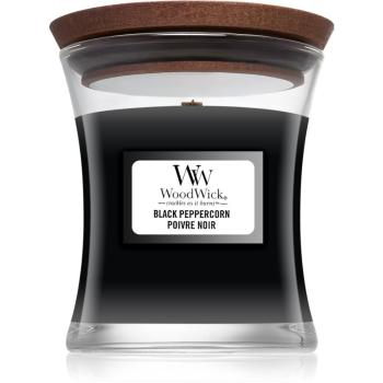 Woodwick Black Peppercorn świeczka zapachowa z drewnianym knotem 85 g