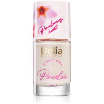Delia Cosmetics Porcelain lakier do paznokci 2 w 1 odcień 03 Salmon Pink 11 ml