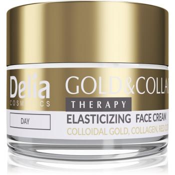 Delia Cosmetics Gold & Collagen Therapy krem na dzień zwiększa sprężystość skóry 50 ml