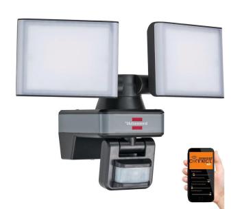 Brennenstuhl-LED Ściemnialny naświetlacz z czujnikiem DUO LED/29,2W/230V IP54 Wi-Fi