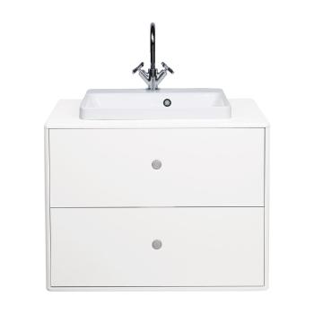 Biała szafka z umywalką bez baterii 80x62 cm Color Bath – Tom Tailor for Tenzo