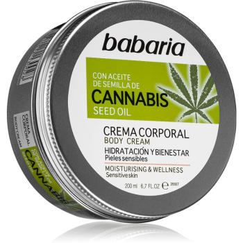 Babaria Cannabis krem nawilżający do skóry wrażliwej 200 ml