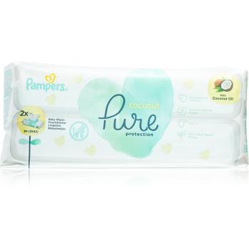 Pampers Pure Protection Coconut delikatne nawilżane chusteczki dla dzieci do skóry wrażliwej 2x42 szt.