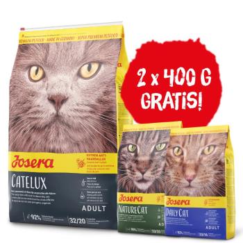 JOSERA Cat catelux 10 kg + 1x DailyCat 400g &amp; 1x NaturCat 400g GRATIS
