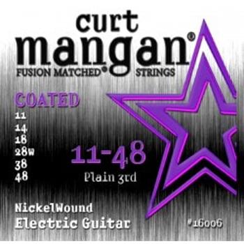 Curt Mangan 11-48 Nickel Wound Coated Struny Do Gitary Elektrycznej