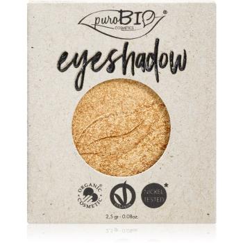 puroBIO Cosmetics Compact Eyeshadows cienie do powiek napełnienie odcień 24 Gold 2,5 g