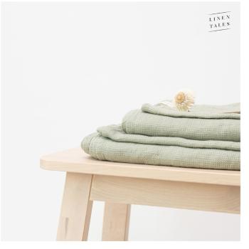 Zielony lniany ręcznik 65x45 cm – Linen Tales