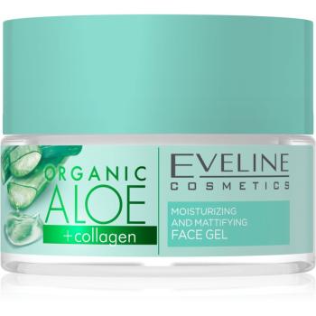 Eveline Cosmetics Organic Aloe+Collagen matujący żel 50 ml