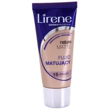 Lirene Nature Matte podkład matujacy we fluidzie dla długotrwałego efektu odcień 15 Tanned 30 ml