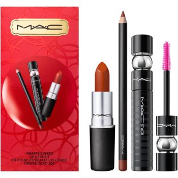 MAC Cosmetics Bubbles & Bows Wrapped In Red Lip & Eye Kit zestaw upominkowy
