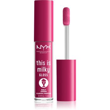 NYX Professional Makeup This is Milky Gloss Milkshakes nawilżający błyszczyk do ust perfumowany odcień 12 Malt Shake 4 ml