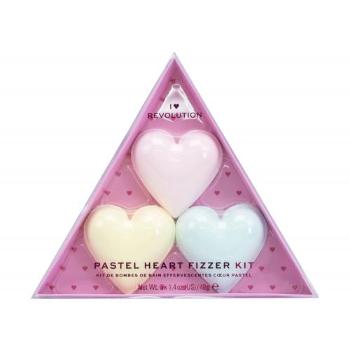 I Heart Revolution Heart Pastel Bath Fizzer Kit zestaw zestaw Strawberry